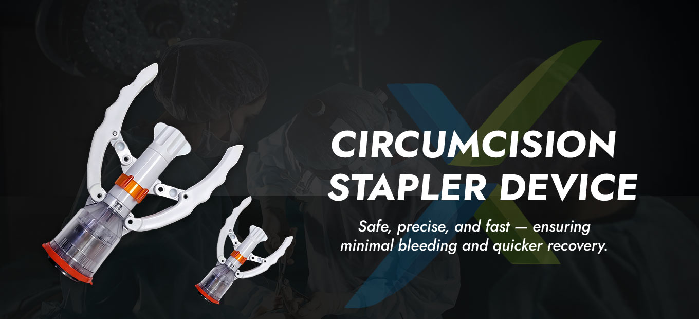 Circumcision stapler device
